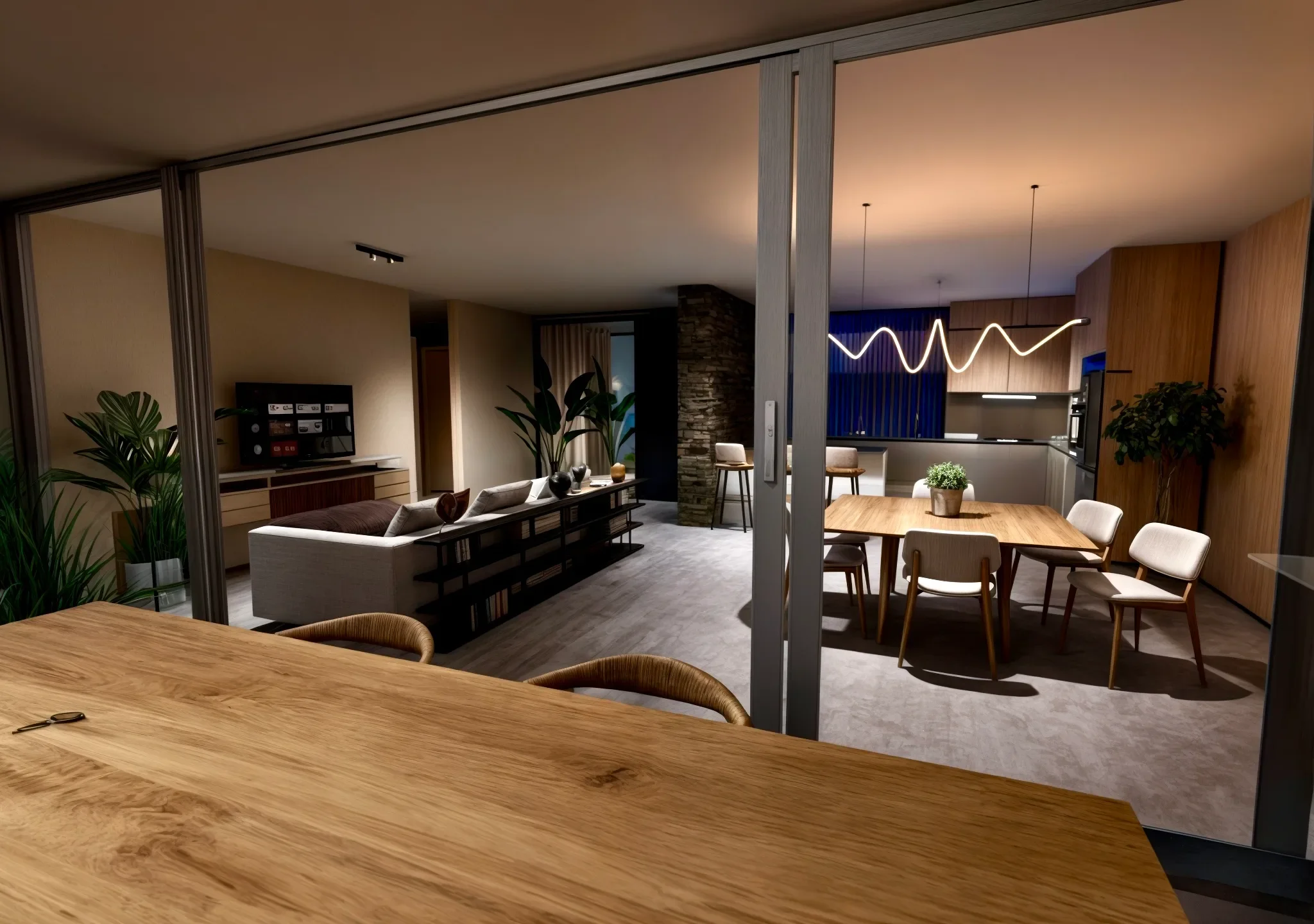 Vivienda Lucas — asador noche