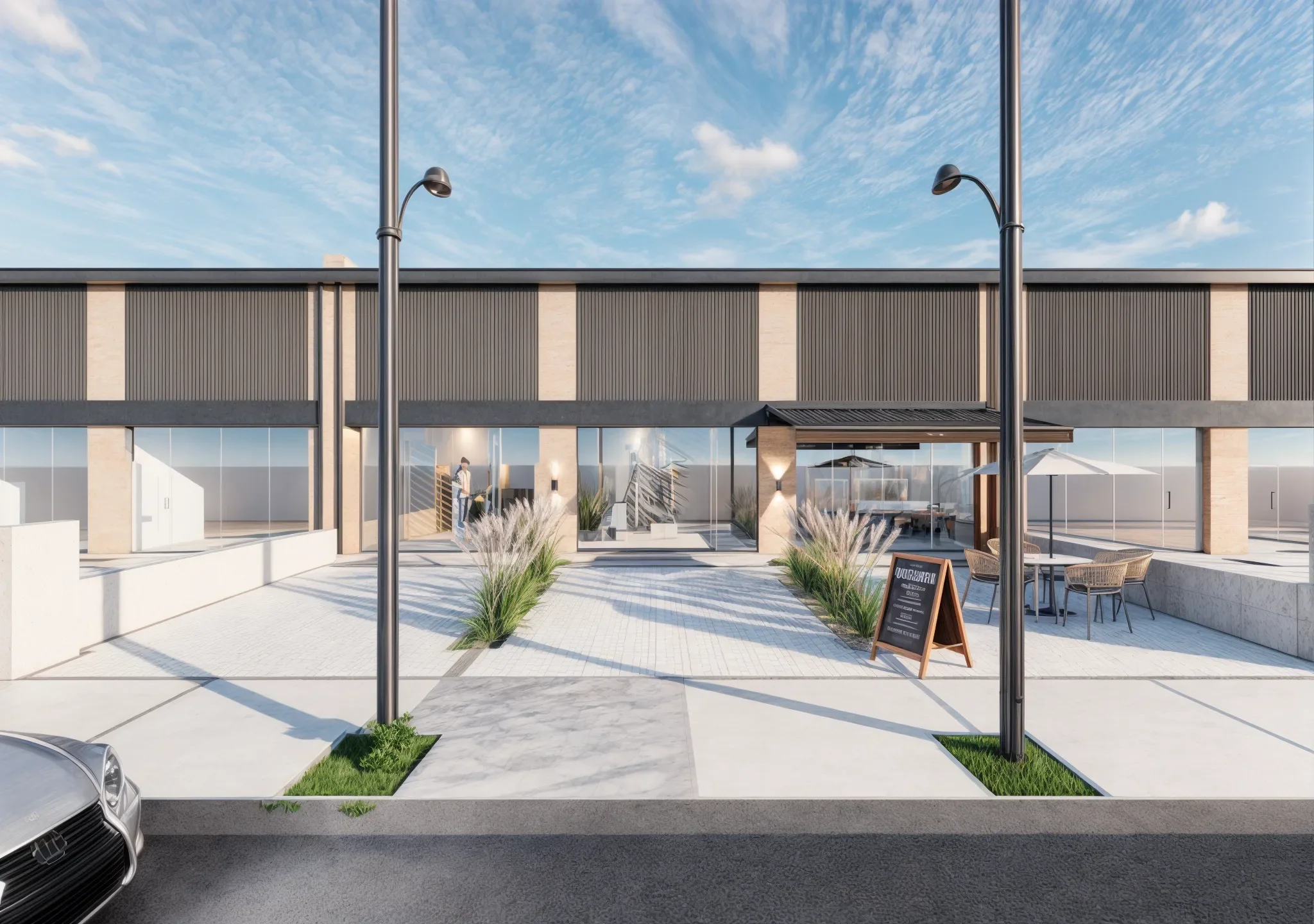 Residencial Docta — frente día