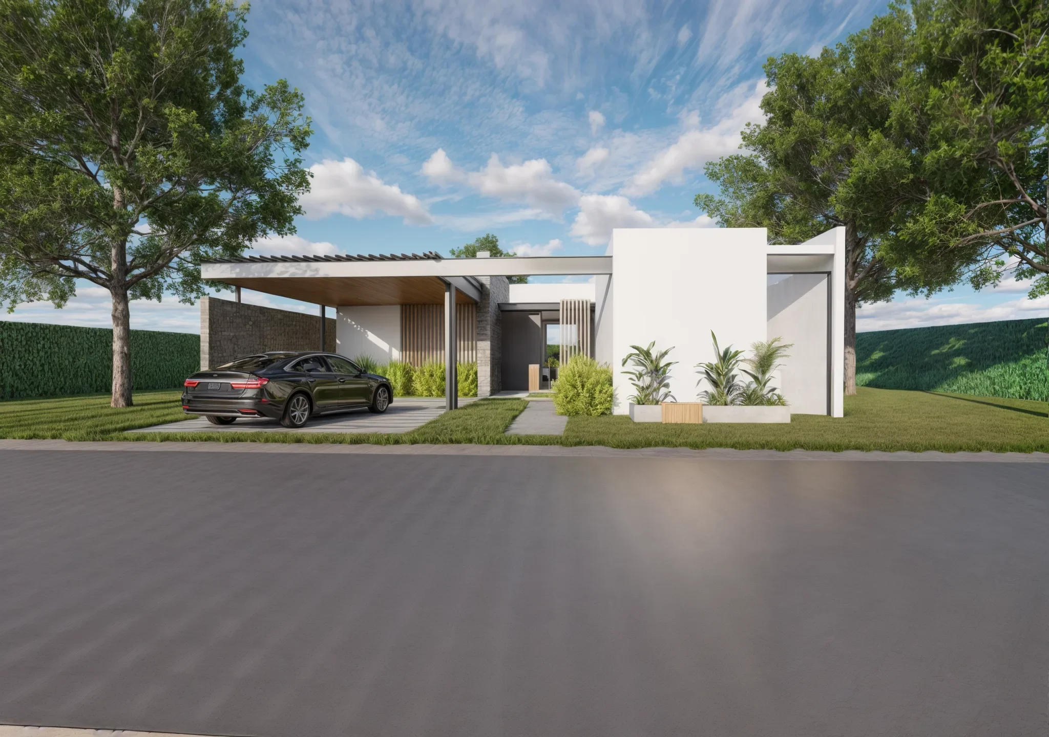 Vivienda Lucas, primera propuesta — frente