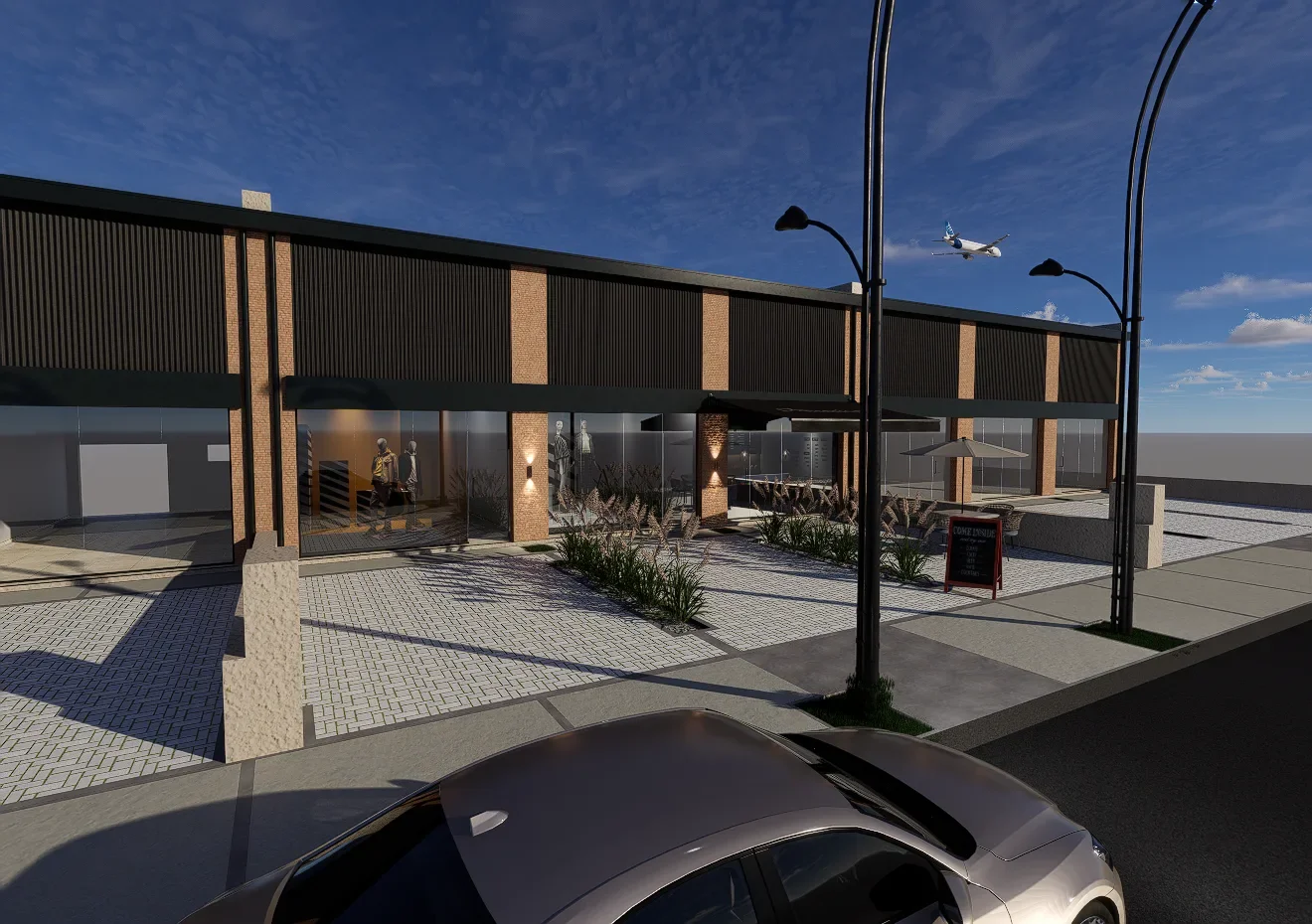 Residencial Docta — peatonal norte, vista 2